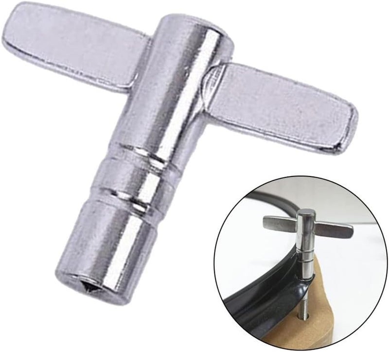 CCeCCe 3 Pack Drum Key Tool Set Continuous Speed Motion Drum Adjustment Tuning Keys T Style Z Style Universal Standard 1/4 inch Socket Square Wrench Turner for Percussion Snare Drum Kit - Image 2